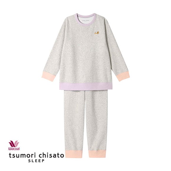 ワコール ツモリチサト スリープ 長袖パジャマ 上下セット ルームウェア レディース ねこ Wacoal tsumori chisato SLEEP