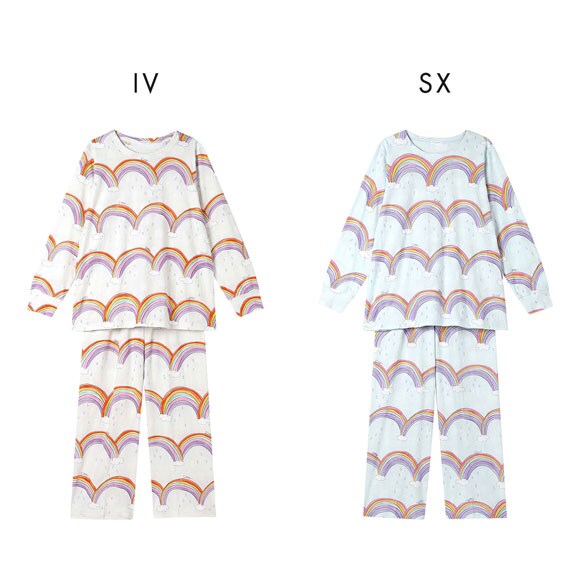 ワコール ツモリチサト 虹 パジャマ 長袖 ルームウェア 上下セット 綿100％ Wacoal tsumori chisato SLEEP