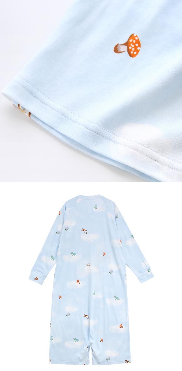 ワコール ツモリチサト 森の惑星 パジャマ ワンピース ルームウェア 長袖 ロンパース 綿100％ Wacoal tsumori chisato SLEEP