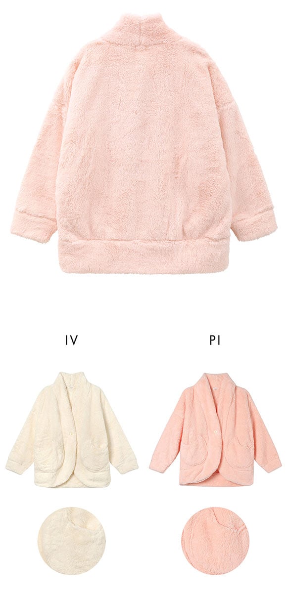 ワコール ツモリチサト スリープ フリース 羽織 ローブ ロング袖 ミドル丈 もこもこ ネコ Wacoal tsumori chisato SLEEP