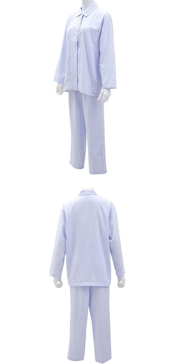 ワコール Wacoal スイミンカガク 睡眠科学 ドット シャツパジャマ 上下セット 長袖 綿100％ 前開き レディース