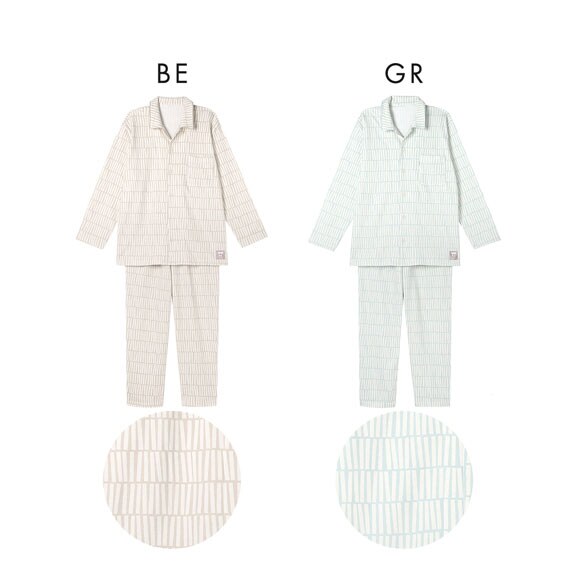 ワコール 睡眠科学 メンズ シャツパジャマ 長袖 上下セット あったか SOU・SOU柄 Wacoal