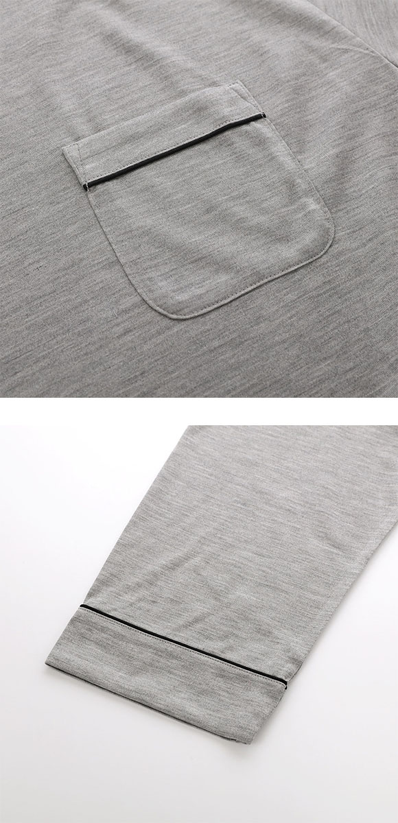 ワコール 睡眠科学 メンズ シルク100％ パジャマ 長袖 上下セット ルームウェア 絹 紳士用 ML Wacoal