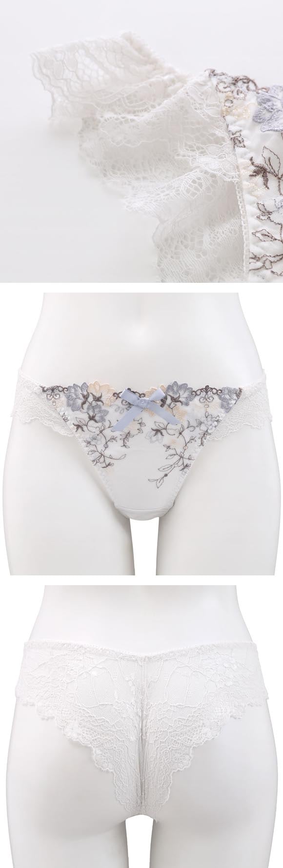 ココランジェ エリゼクラシーク Tバック ショーツ 単品 バックレース 総レース COCO Linge