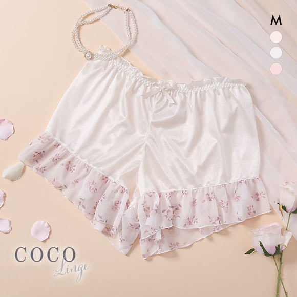 ココランジェ ファンシーローズレース タップパンツ COCO Linge