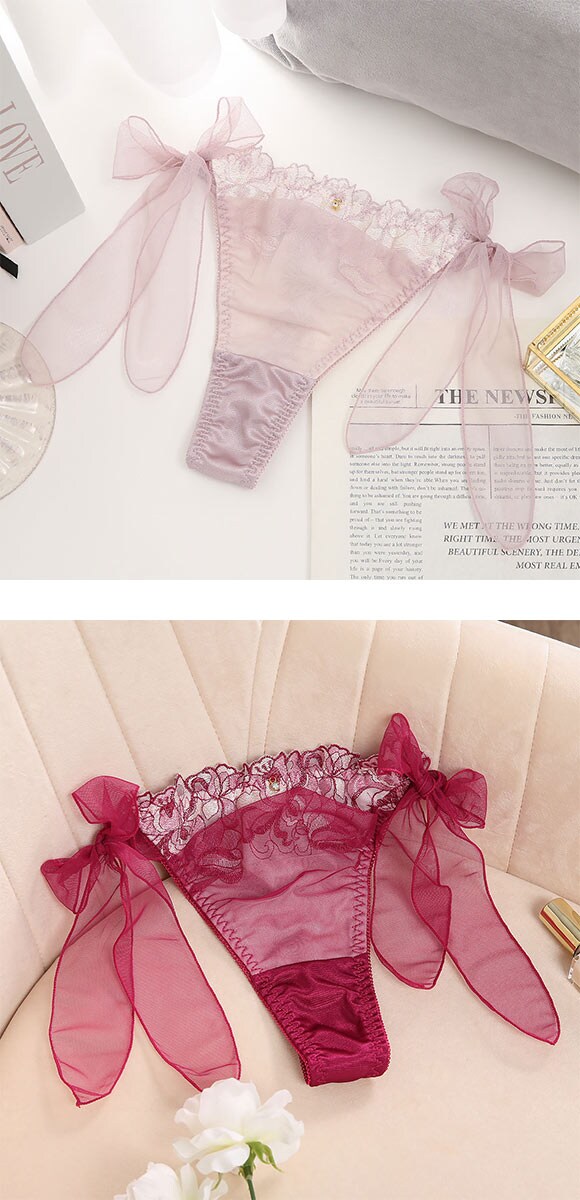 ココランジェ マルチブルーム Tバック ショーツ サイドリボン COCO Linge