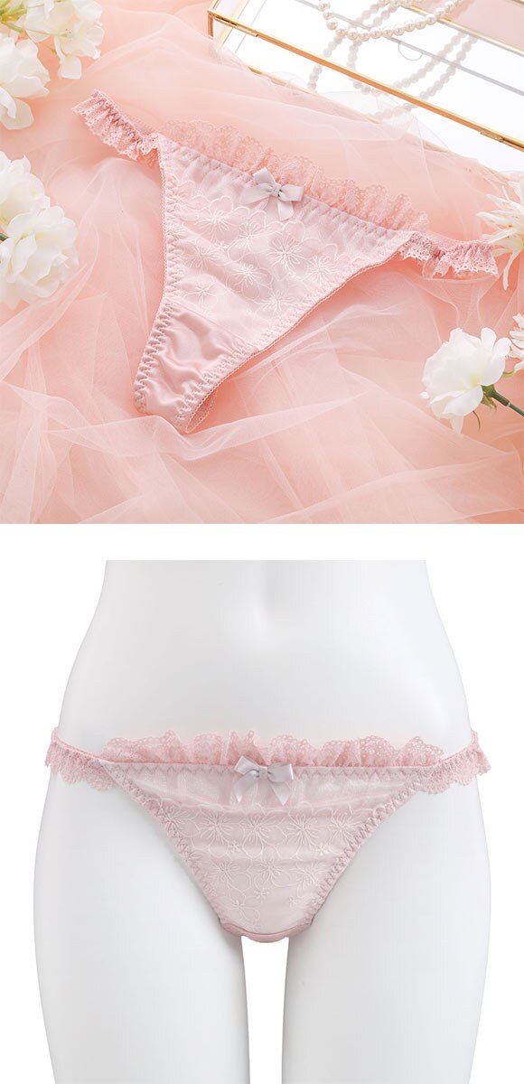 ココランジェ ラメフラワーメドウ ペア ショーツ Tバック 単品 COCO Linge