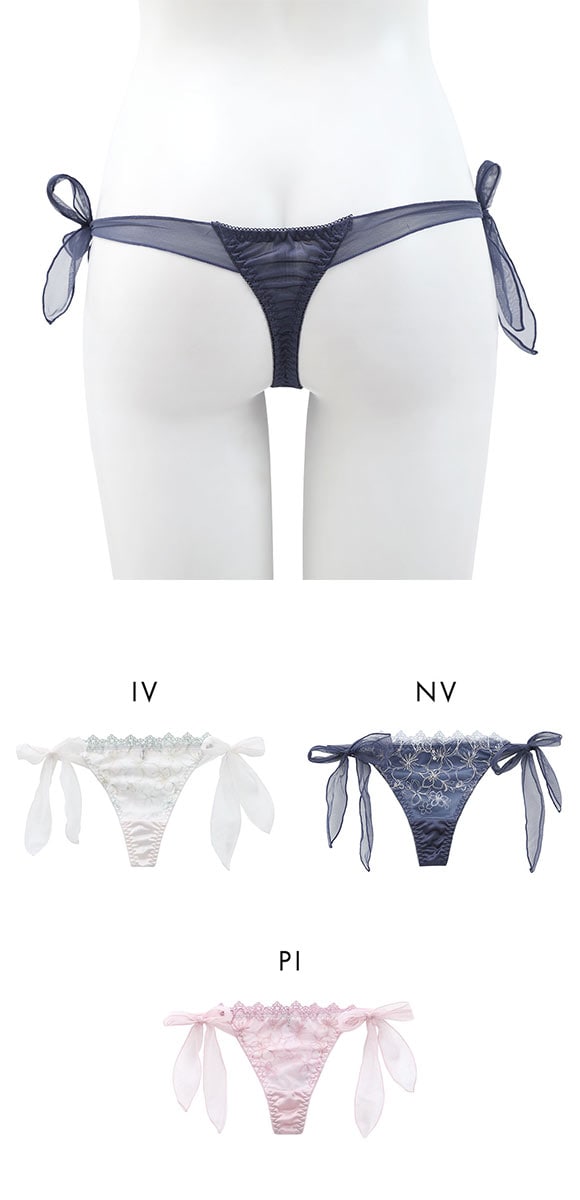 ココランジェ エクランフルール ショーツ Tバック サイドリボン COCO Linge