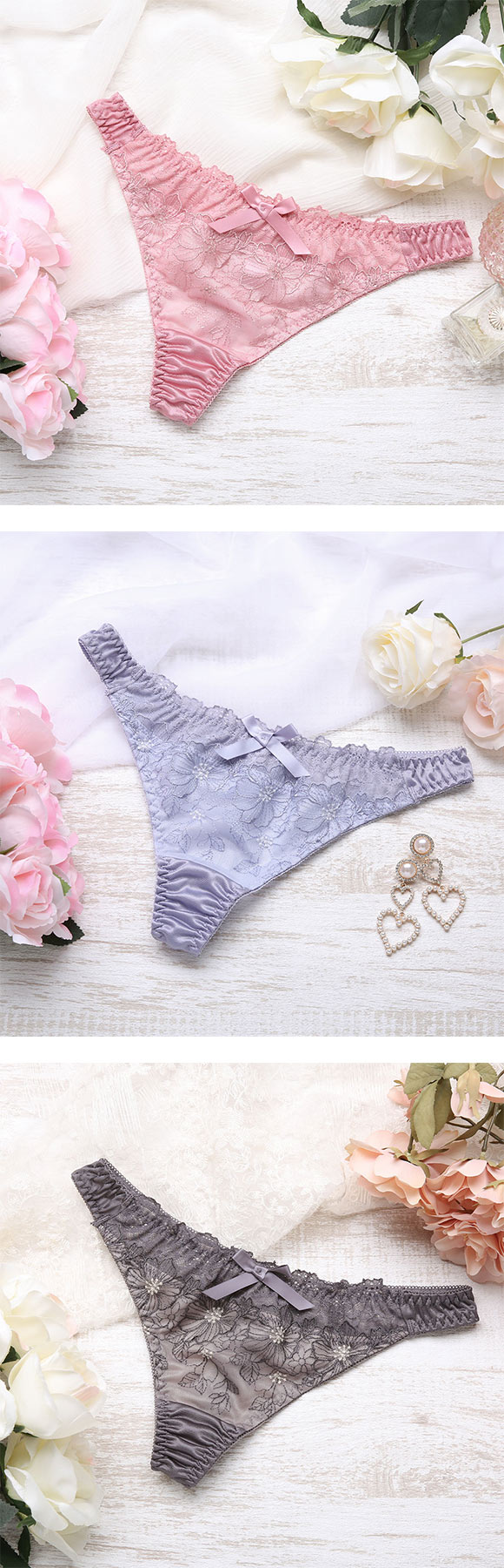 ココランジェ グリーミングフロレット Tバック ショーツ タンガ COCO Linge