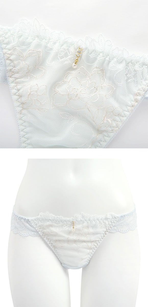 ココランジェ クラリティパール ショーツ Tバック 総レース COCO Linge