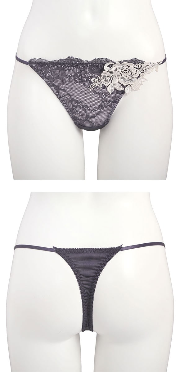 ココランジェ エレガントレーシーモチーフ Tバック ショーツ ストリング 単品 COCO Linge