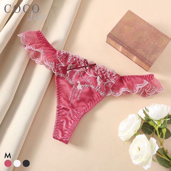 ココランジェ トゥインクルキャットシアーロマンティック ショーツ Tバック COCO Linge