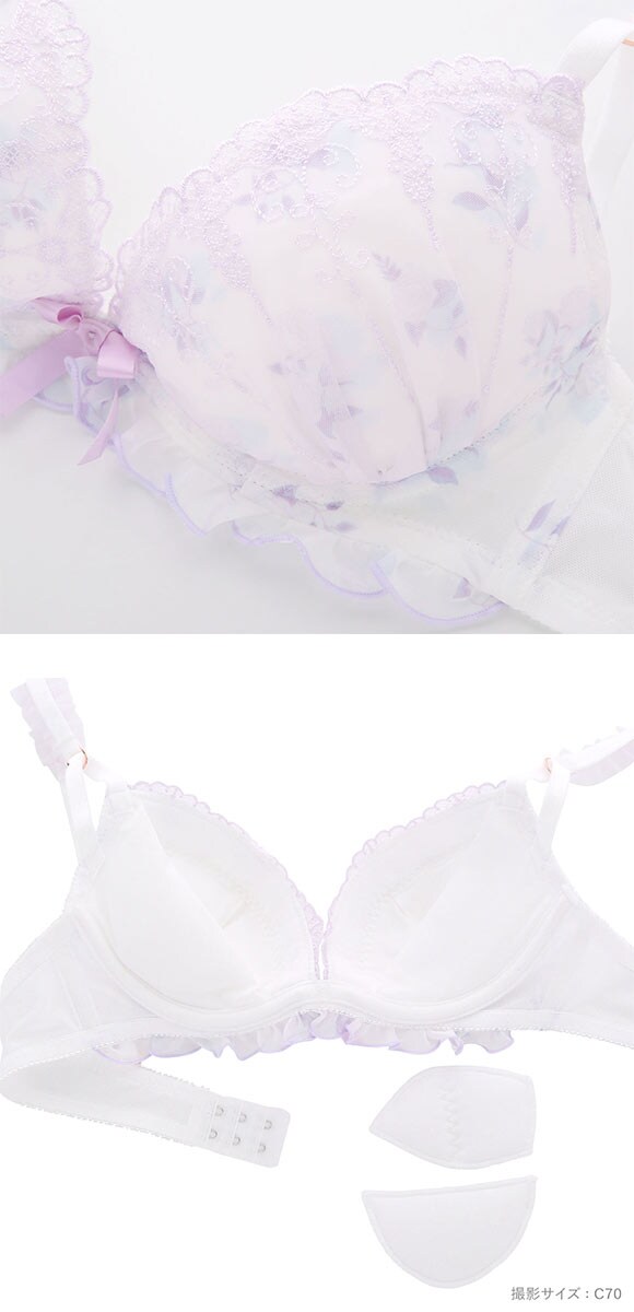 ココランジェ ファンシーローズレース ブラジャー ショーツ セット COCO Linge