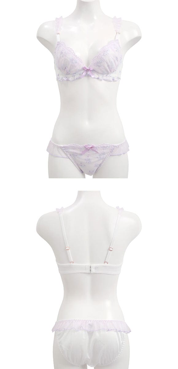 ココランジェ ファンシーローズレース ブラジャー ショーツ セット COCO Linge