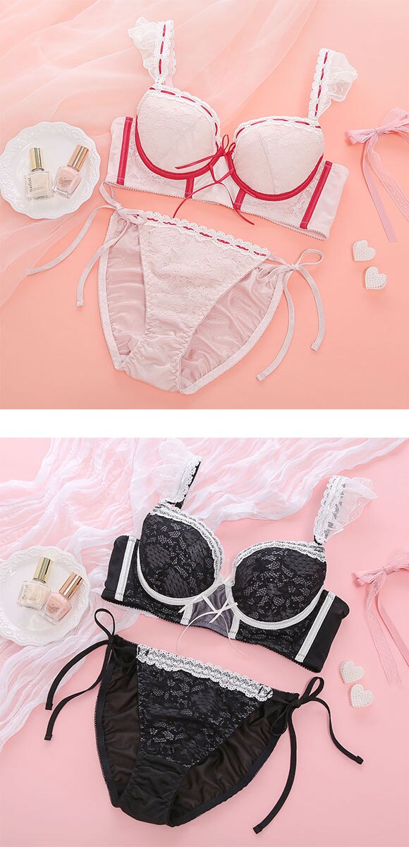 ココランジェ スウィートアイドル ブラジャー ショーツ セット 紐パン 大きいサイズ COCO Linge