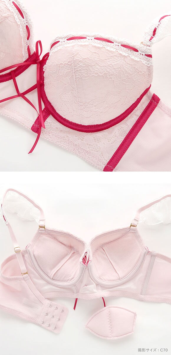 ココランジェ スウィートアイドル ブラジャー ショーツ セット 紐パン 大きいサイズ COCO Linge