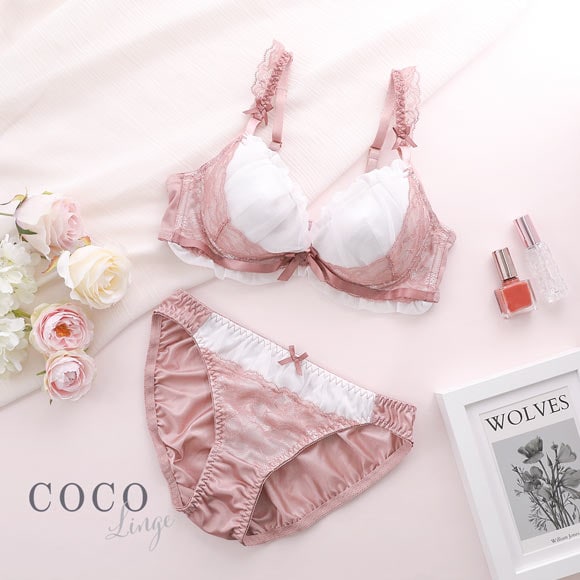 ココランジェ ダスティパルファム ブラジャー ショーツ セット COCO Linge