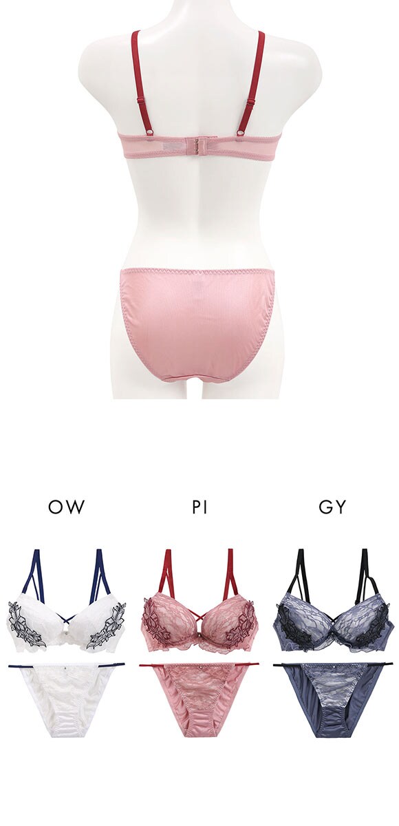 ココランジェ レーシーフラワーコード ブラジャー ショーツ セット COCO Linge