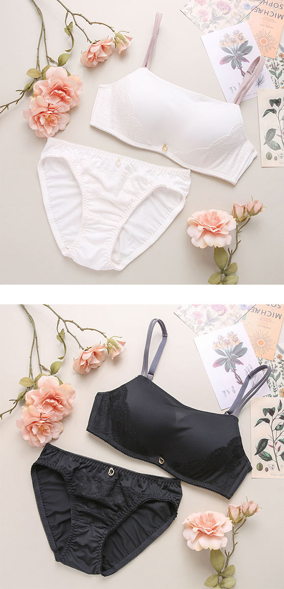 ココランジェ ノーブルフィットカラー 底厚モールド ブラジャー ショーツ セット 大きいサイズ COCO Linge