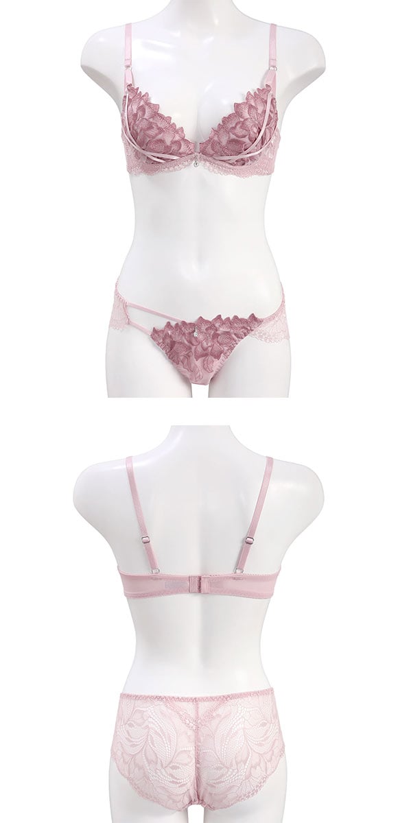 セントオードリー ティアラ レディアントペタル 3/4カップ ブラジャー ショーツ セット ABCDEF バックレース St.Audrey tiara