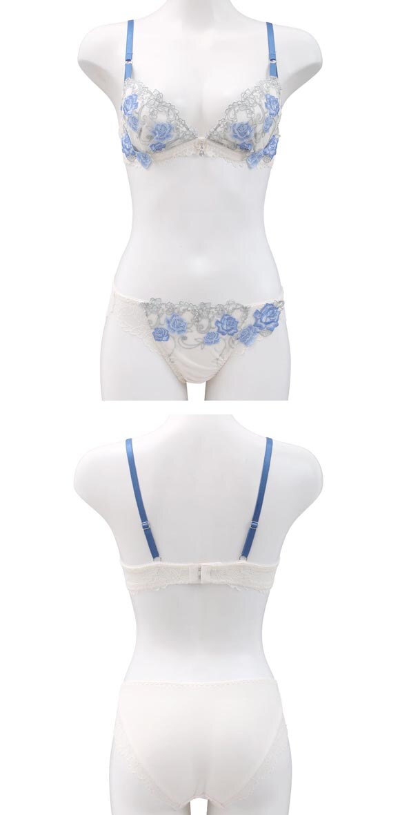セントオードリー ティアラ ロージ―ガーデン 3/4カップ ブラジャー ショーツ セット ABCDEF バックレース St.Audrey tiara