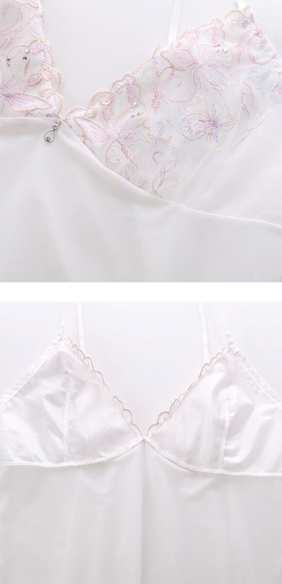 セントオードリー ティアラ ジュエルバタフライ スリップ ロングキャミソール St.Audrey tiara