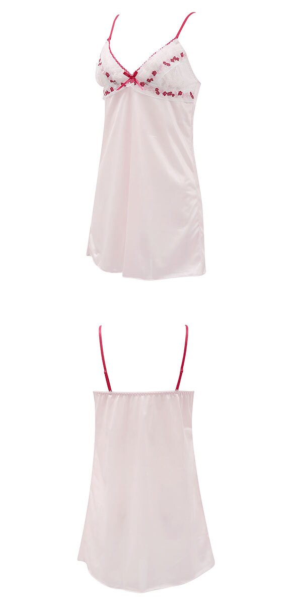 ココランジェ プティフラワーリボン スリップ 75cm ランジェリー COCO Linge