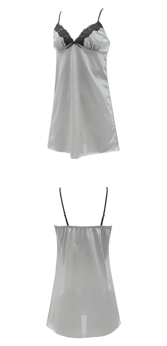 ココランジェ クラシカルサテン スリップ ランジェリー COCO Linge