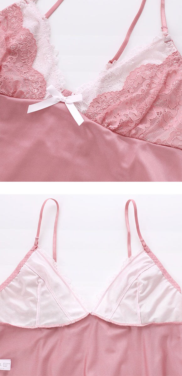 ココランジェ レイヤークルールレース ランジェリー スリップ 75cm丈 COCO Linge