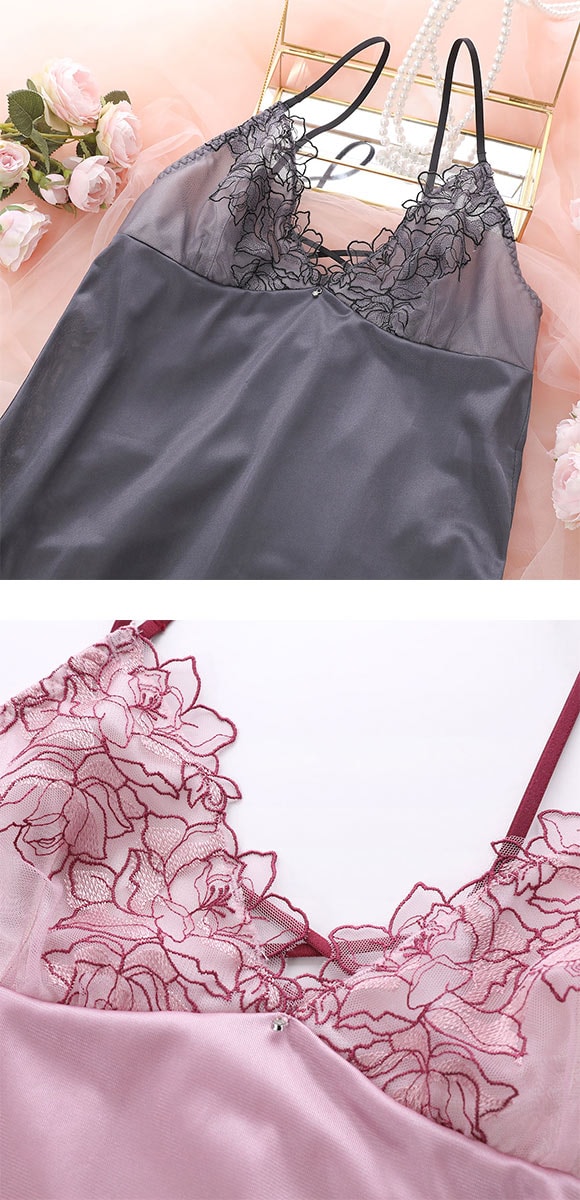 ココランジェ フローラルラッシュ スリップ ランジェリー COCO Linge