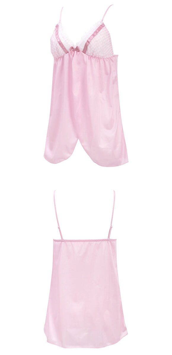 ココランジェ ガーリーギンガムチェック キャミソール ランジェリー 単品 COCO Linge