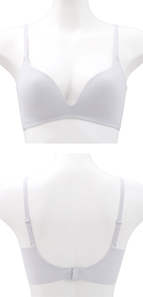 ココランジェ ふわふわカップ ノンワイヤー ブラジャー シンプルタイプ 脇高 モールドカップ COCO Linge