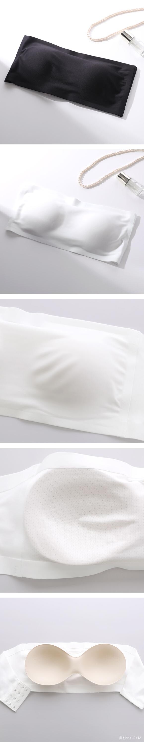 ココランジェ フックチューブブラ ノンワイヤー ストラップレス COCO Linge