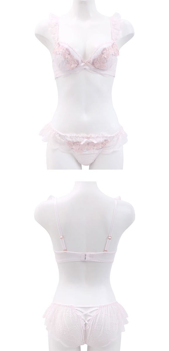 ココランジェ ロイヤルローズドレス ブラジャー ショーツ セット SHIROHATO別注 谷間 バックレース COCO Linge 大きいサイズ