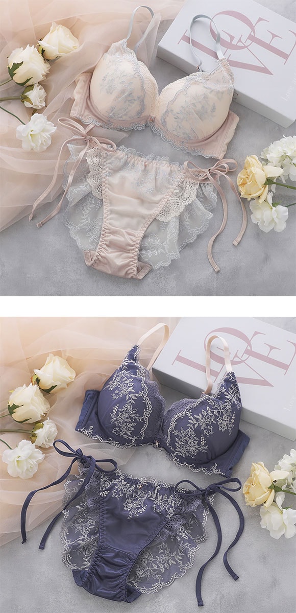 ココランジェ ミスティフローラ SHIROHATO別注 ブラジャー ショーツ セット ABCDEF 大きいサイズ 小さいサイズ COCO Linge