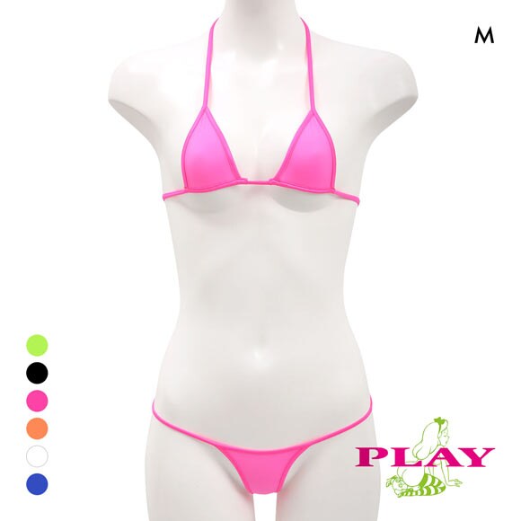 レディース マイクロビキニ PLAY STRIKESKINxWET micro bra ブラセット Tバック M ブラレット セクシー下着