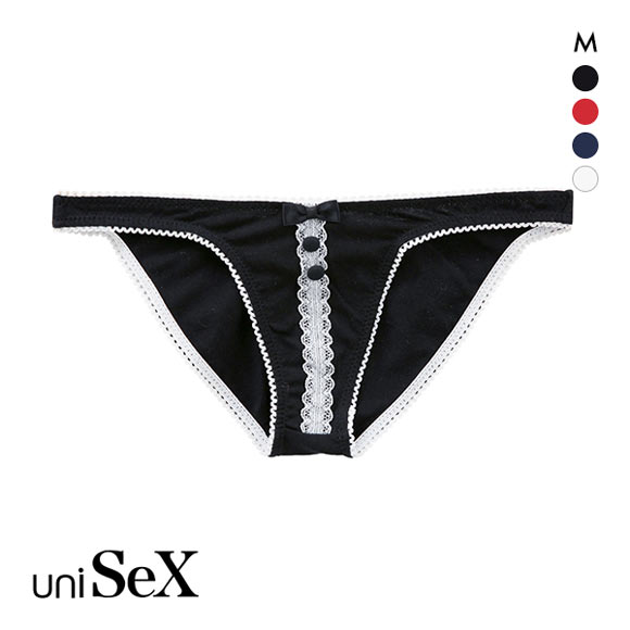 ユニセックス uniSeX コットンベア天 メイド風 ハーフバックショーツ M ジェンダーレス 男女兼用 TMコレクション レディース メンズ