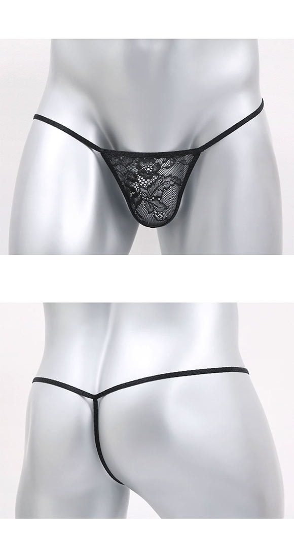 ユニセックス レース マイクロトリム 極小 G-STRING Tバック　ジェンダーレス 男女兼用 TM uniSeX