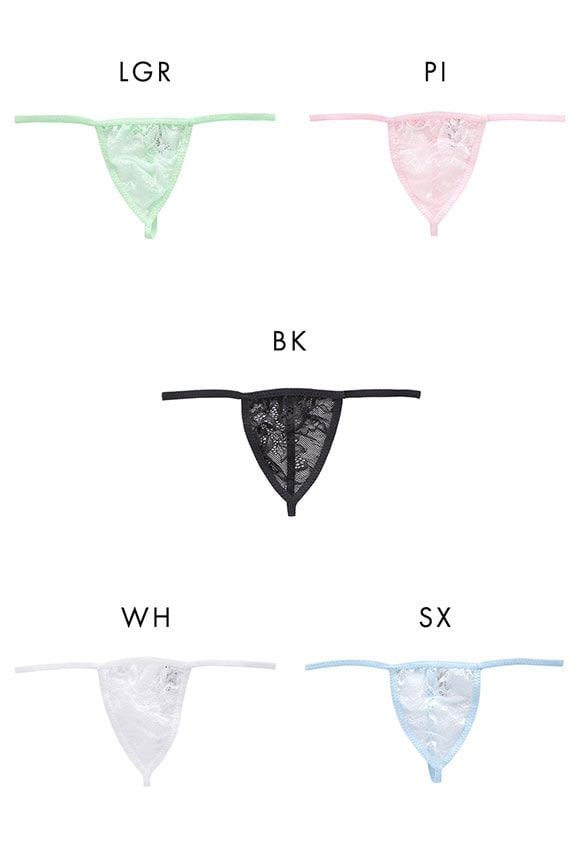 ユニセックス レース マイクロトリム 極小 G-STRING Tバック　ジェンダーレス 男女兼用 TM uniSeX