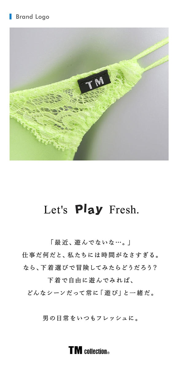 ティーエム コレクション New T2M2 Lace cute　Tバック メンズ ビキニ TM collection