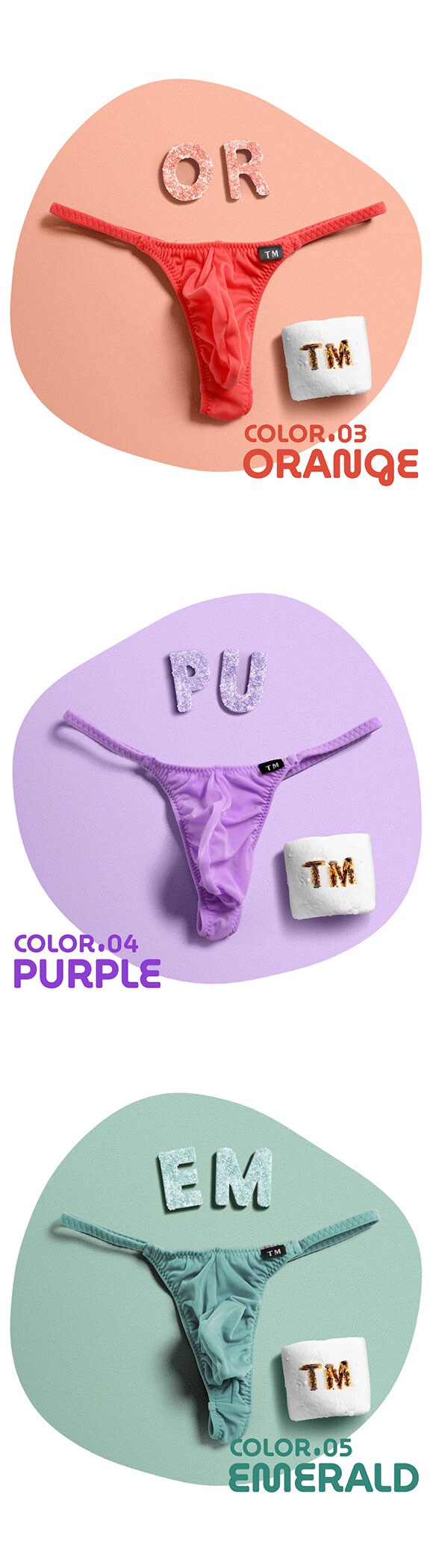 ティーエム コレクション TM collection × SHIROHATO コラボ NewT2M2 つるモチもっこり シャープTバック ビキニ M L LL えちパン メンズ