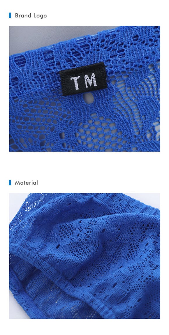 ティーエム コレクション Soft woolly lace ローライズ ボクサー ML 透け メンズ セクシー 前閉じ TM collection