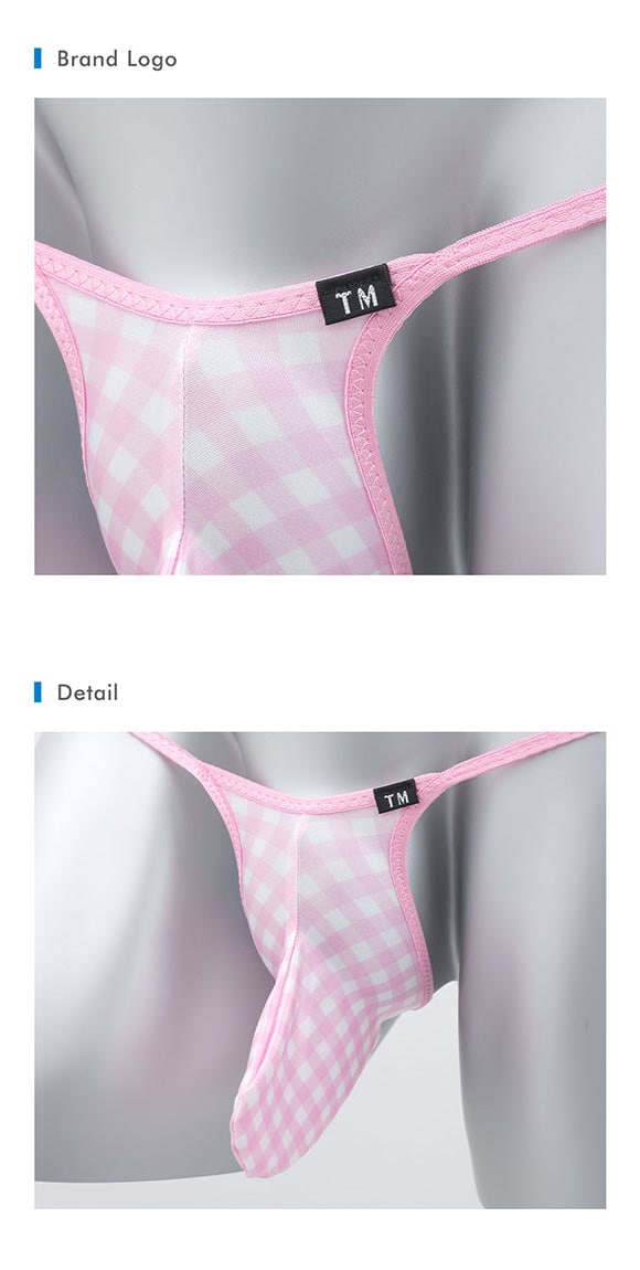 ティーエム コレクション YKS ギンガムチェック Sharp G-STRING メンズ Tバック Gストリング ビキ二 TM collection