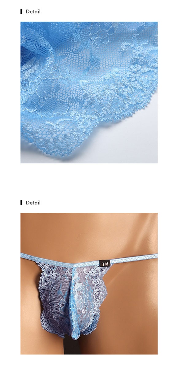 ティーエム コレクション ストレッチレース バックリボン G-string Gストリングス Tバック ビキニ TM collection メンズ 日本製