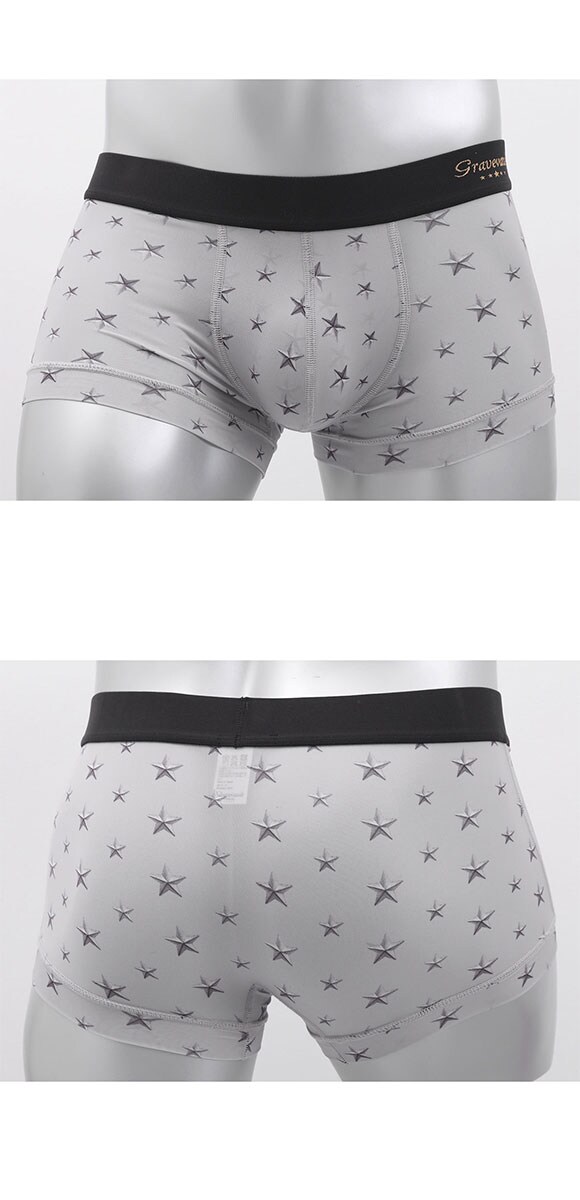 グレイブボールト STAR STUDS ローライズ ボクサーパンツ SML メンズ 前閉じ 日本製 Gravevault 国産