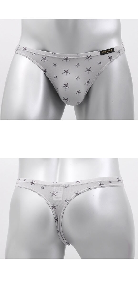 グレイブボールト STAR STUDS Tバック ビキニ ブリーフ ML メンズ 前閉じ 日本製 Gravevault 国産