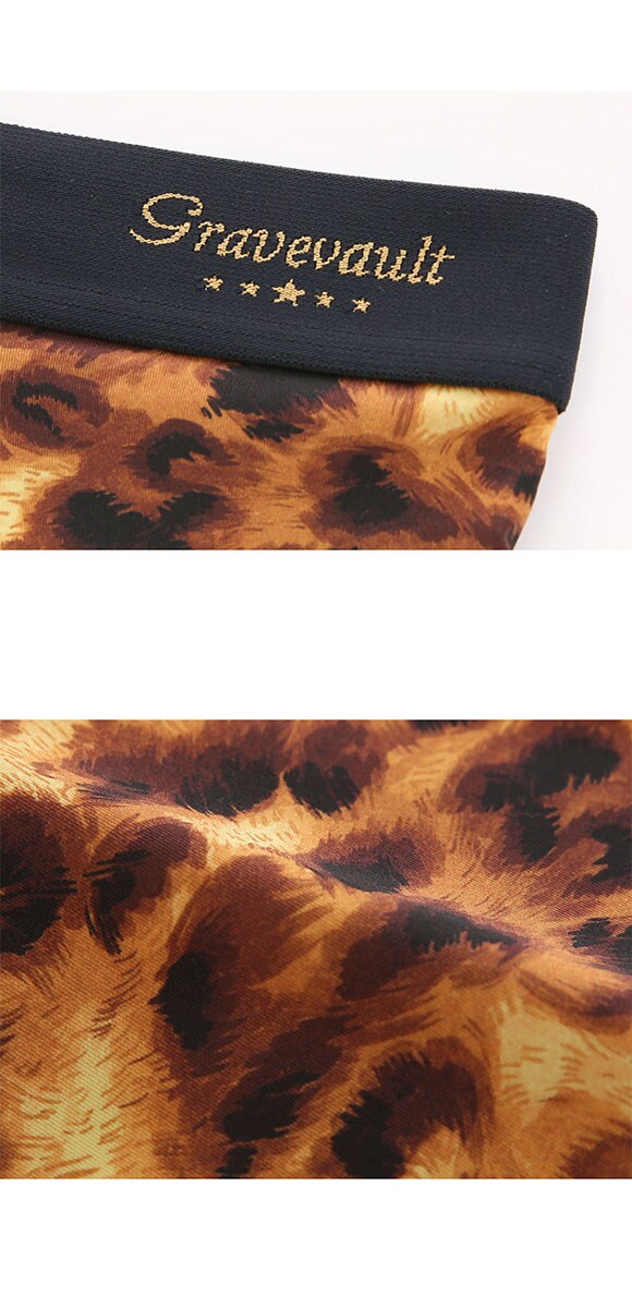 グレイブボールト LEOPARD ショート ボクサーパンツ SML メンズ 前閉じ 日本製 Gravevault 国産