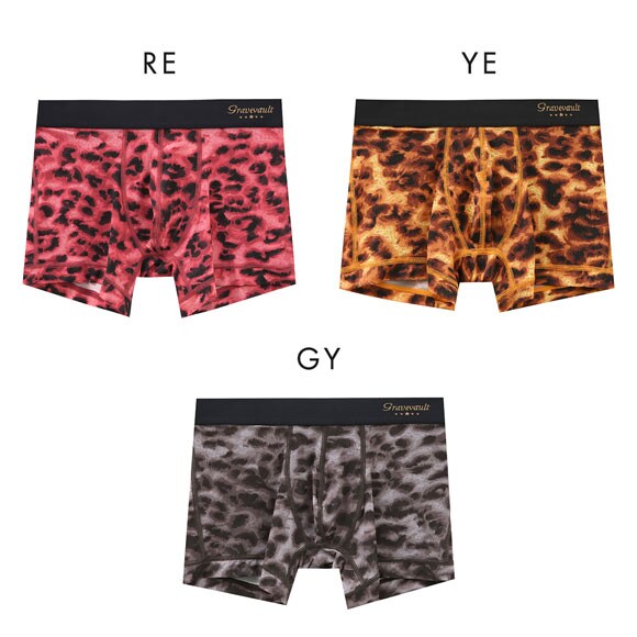 グレイブボールト LEOPARD ショート ボクサーパンツ XL メンズ 前閉じ 日本製 Gravevault 国産