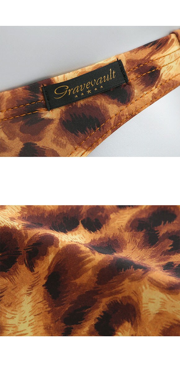 グレイブボールト LEOPARD Tバック ビキニ ML メンズ 前閉じ 日本製 Gravevault 国産