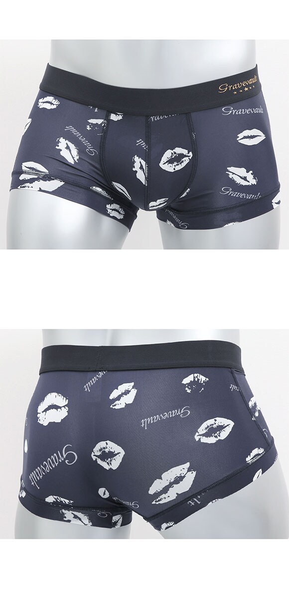 グレイブボールト Kiss ローライズ ボクサーパンツ SML メンズ 前閉じ 日本製 Gravevault 国産